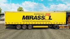 Скин Mirassol Logistic на шторный полуприцеп для Euro Truck Simulator 2
