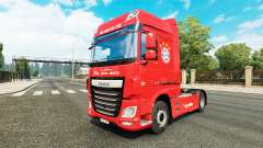 Скин FC Bayern Munich на тягач DAF для Euro Truck Simulator 2