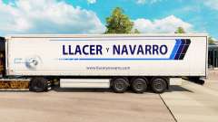Скин Llacer y Navarro на шторный полуприцеп для Euro Truck Simulator 2