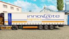 Скин Innovate Logistics на шторный полуприцеп для Euro Truck Simulator 2