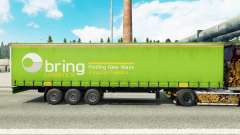 Скин Bring Logistics на шторный полуприцеп для Euro Truck Simulator 2