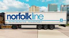 Скин Norfolkline шторный полуприцеп для Euro Truck Simulator 2