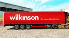 Скин Wilkinson на шторный полуприцеп для Euro Truck Simulator 2