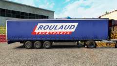 Скин Roulaud Transports на шторный полуприцеп для Euro Truck Simulator 2
