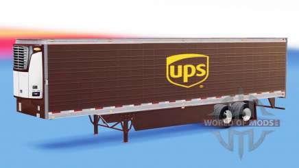Скин UPS на рефрижераторный полуприцеп для American Truck Simulator