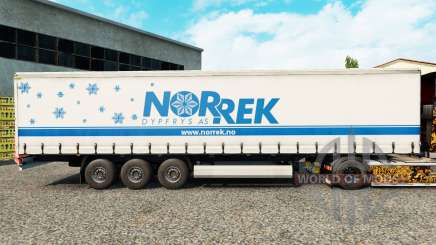 Скин Norrek на шторный полуприцеп для Euro Truck Simulator 2