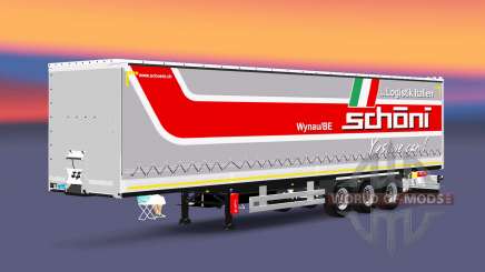Шторно-бортовой полуприцеп Schoeni для Euro Truck Simulator 2