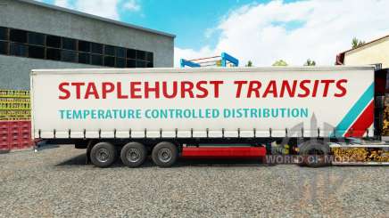 Скин Staplehurst Transits на шторный полуприцеп для Euro Truck Simulator 2