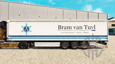 Скин Bram van Tuyl на шторный полуприцеп для Euro Truck Simulator 2