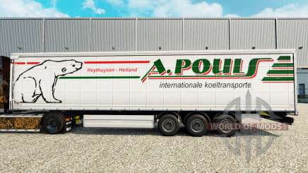 Скин A.Pouls на шторный полуприцеп для Euro Truck Simulator 2