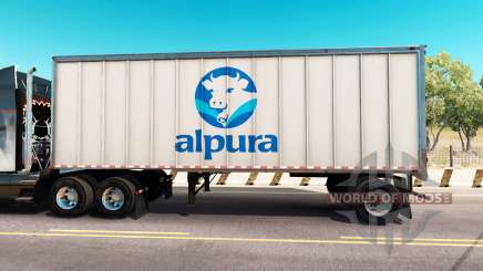 Скин Alpura на цельнометаллический полуприцеп для American Truck Simulator