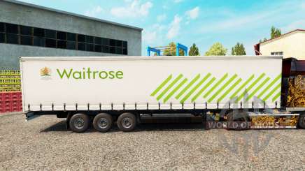 Скин Waitrose на шторный полуприцеп для Euro Truck Simulator 2