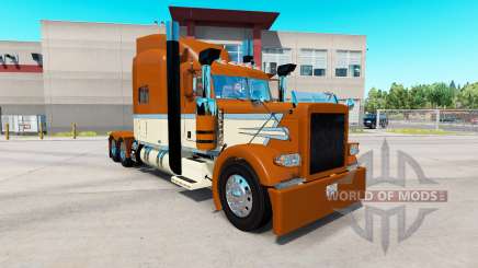 Скин Creamy Gold на тягач Peterbilt 389 для American Truck Simulator