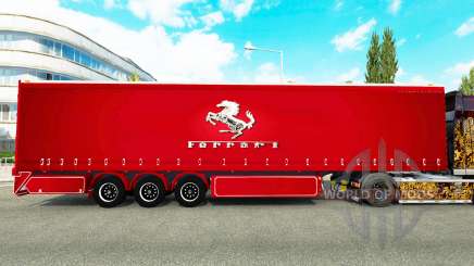 Шторный полуприцеп Ferrari для Euro Truck Simulator 2