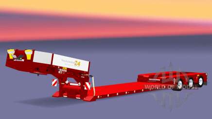 Трёхосный низкорамный трал Doll Vario для Euro Truck Simulator 2