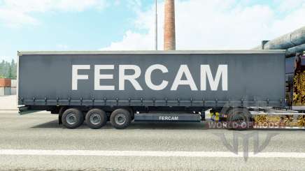 Скин Fercam на шторный полуприцеп для Euro Truck Simulator 2