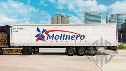 Скин Molinero Logistica на шторный полуприцеп для Euro Truck Simulator 2
