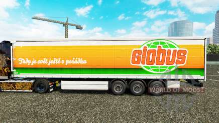 Скин Globus на шторный полуприцеп для Euro Truck Simulator 2