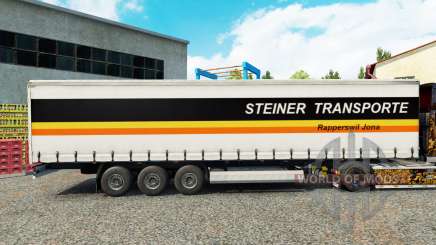 Скин Steiner Transporte на шторный полуприцеп для Euro Truck Simulator 2