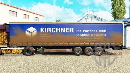 Скин Kirchner на шторный полуприцеп для Euro Truck Simulator 2