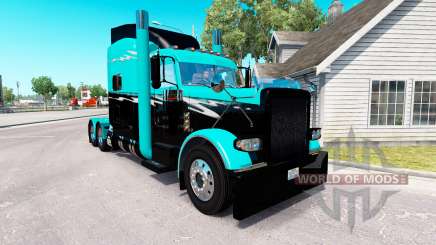 Скин Green Splash на тягач Peterbilt 389 для American Truck Simulator