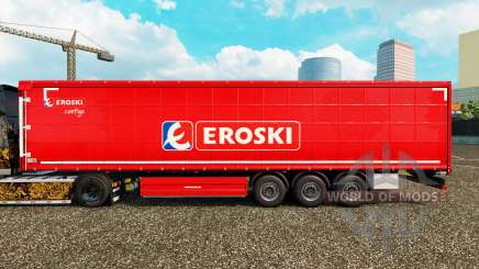 Скин Eroski на шторный полуприцеп для Euro Truck Simulator 2