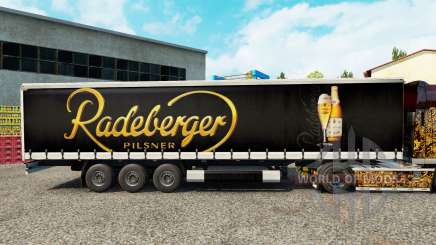 Скин Radeberger Pilsner на шторный полуприцеп для Euro Truck Simulator 2