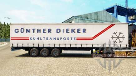 Скин Gunther Dieker на шторный полуприцеп для Euro Truck Simulator 2