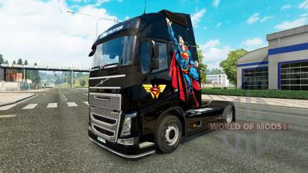 Скин Superman на тягач Volvo для Euro Truck Simulator 2