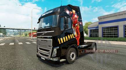 Скин Iron Man на тягач Volvo для Euro Truck Simulator 2