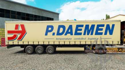 Скин P.Daemen на шторный полуприцеп для Euro Truck Simulator 2