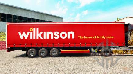 Скин Wilkinson на шторный полуприцеп для Euro Truck Simulator 2