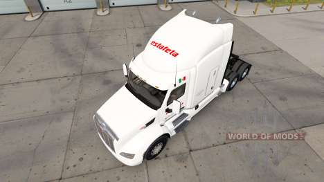 Скин Estafeta на тягач Peterbilt 579 для American Truck Simulator