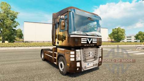 Скин EvE на тягач Renault Magnum для Euro Truck Simulator 2