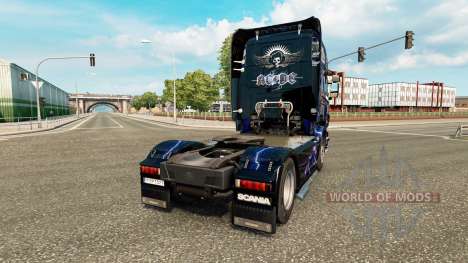 Скин AC-DC на тягач Scania для Euro Truck Simulator 2