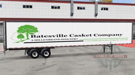 Полуприцеп Batesville Casket v1.2 для American Truck Simulator