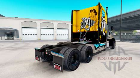 Скин Caterpillar на Freightliner Classic XL для American Truck Simulator