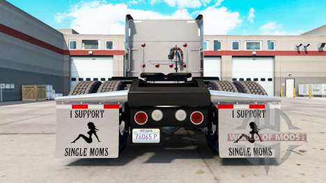 Брызговики I Support Single Moms v2.1 для American Truck Simulator