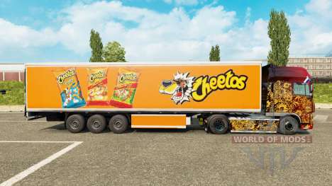 Скин Cheetos на рефрижераторный полуприцеп для Euro Truck Simulator 2