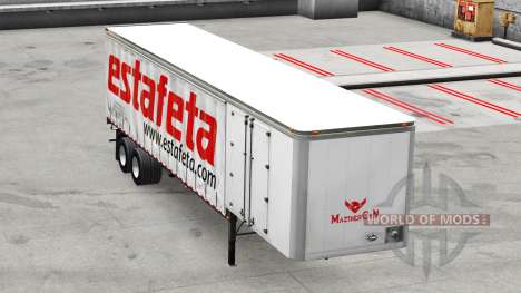 Скин Estafeta на шторный полуприцеп для American Truck Simulator