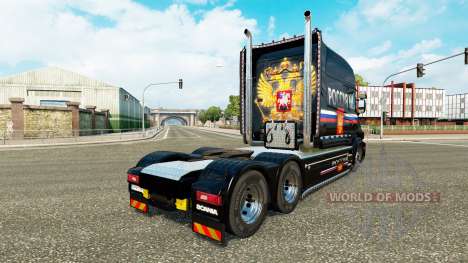Скин Russia на тягач Scania T для Euro Truck Simulator 2