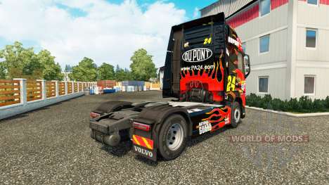 Скин NASCAR на тягач Volvo для Euro Truck Simulator 2