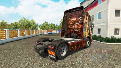 Скин Sexy Steampunk на тягач Volvo для Euro Truck Simulator 2