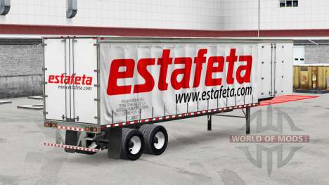 Скин Estafeta на шторный полуприцеп для American Truck Simulator