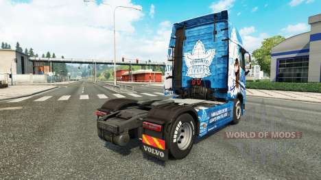 Скин Toronto Maple Leafs на тягач Volvo для Euro Truck Simulator 2