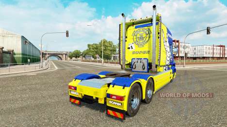 Скин Michelin на тягач Scania T для Euro Truck Simulator 2