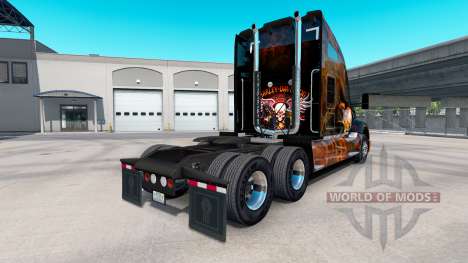 Скин Harley-Davidson на тягач Kenworth T680 для American Truck Simulator