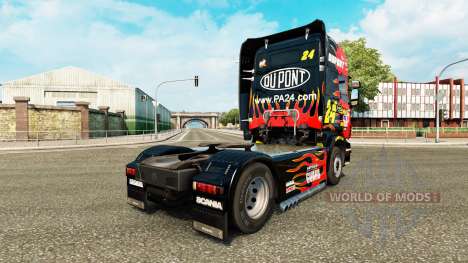 Скин NASCAR на тягач Scania для Euro Truck Simulator 2