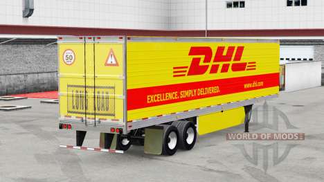 Скин DHL на рефрижераторный полуприцеп для American Truck Simulator