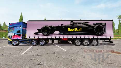 Scania R700 Evo Red Bull для Farming Simulator 2017